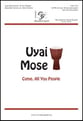 Uyai Mose SATB choral sheet music cover